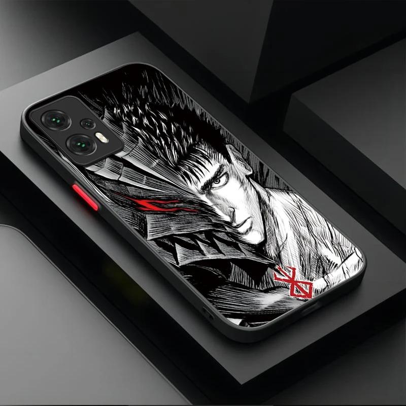 Matte Phone Case for Samsung Galaxy S26 Edge S25 S24 S23 Ultra S22 Pro S21 Plus FE A07 4G A17 A37 A57 Berserk Comics Anime Cool