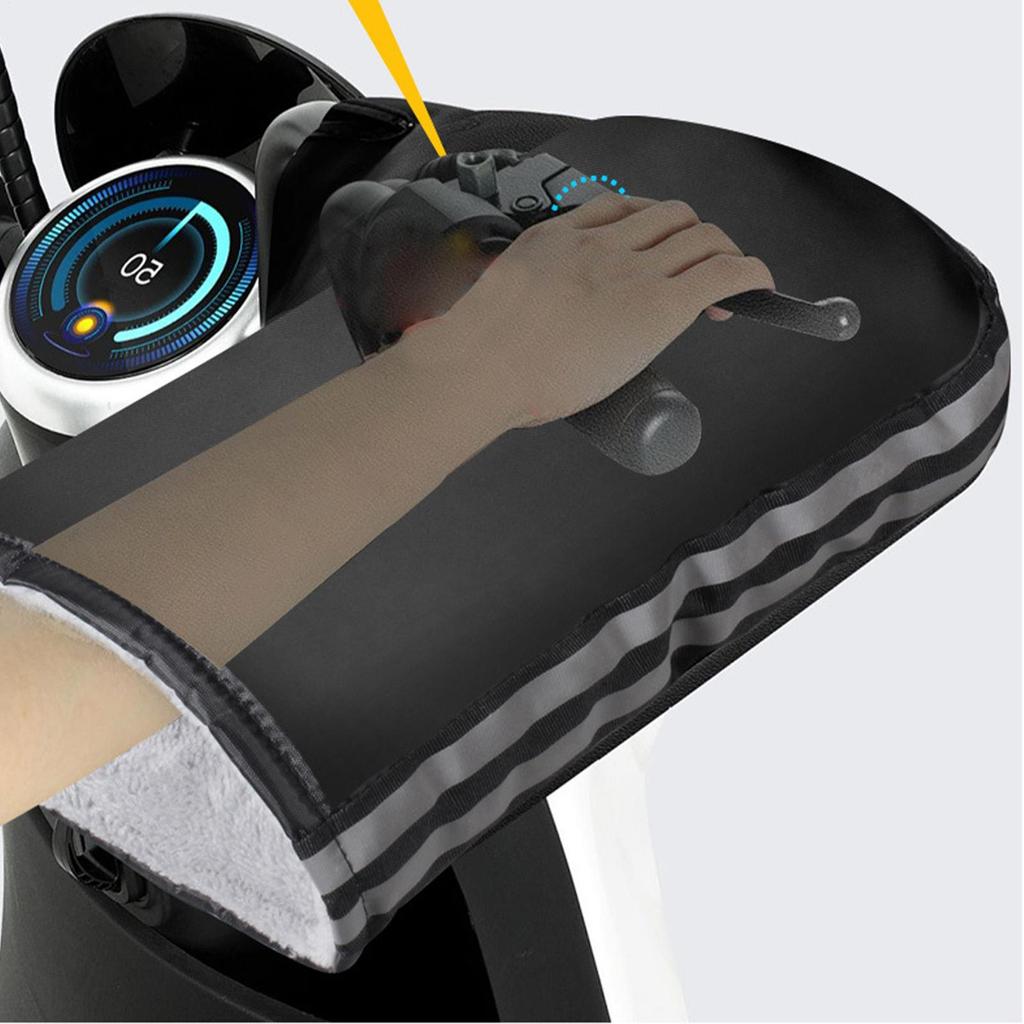 Rukavice na řídítka Teplé Větruodolné Zateplené Rukavice Vodotěsné Kryty na ruce pro jízdu na motocyklu Horská cyklistika Silniční cyklistika E-kola