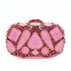 Bolso de Mano para Boda con Piedras Rosas Bolsos de Mano Nuevo Bolso de Mano de Noche para Fiesta de Boda Lujo WHTUOHENG Pedrería Bolsos de Mano de Cena Nupcial