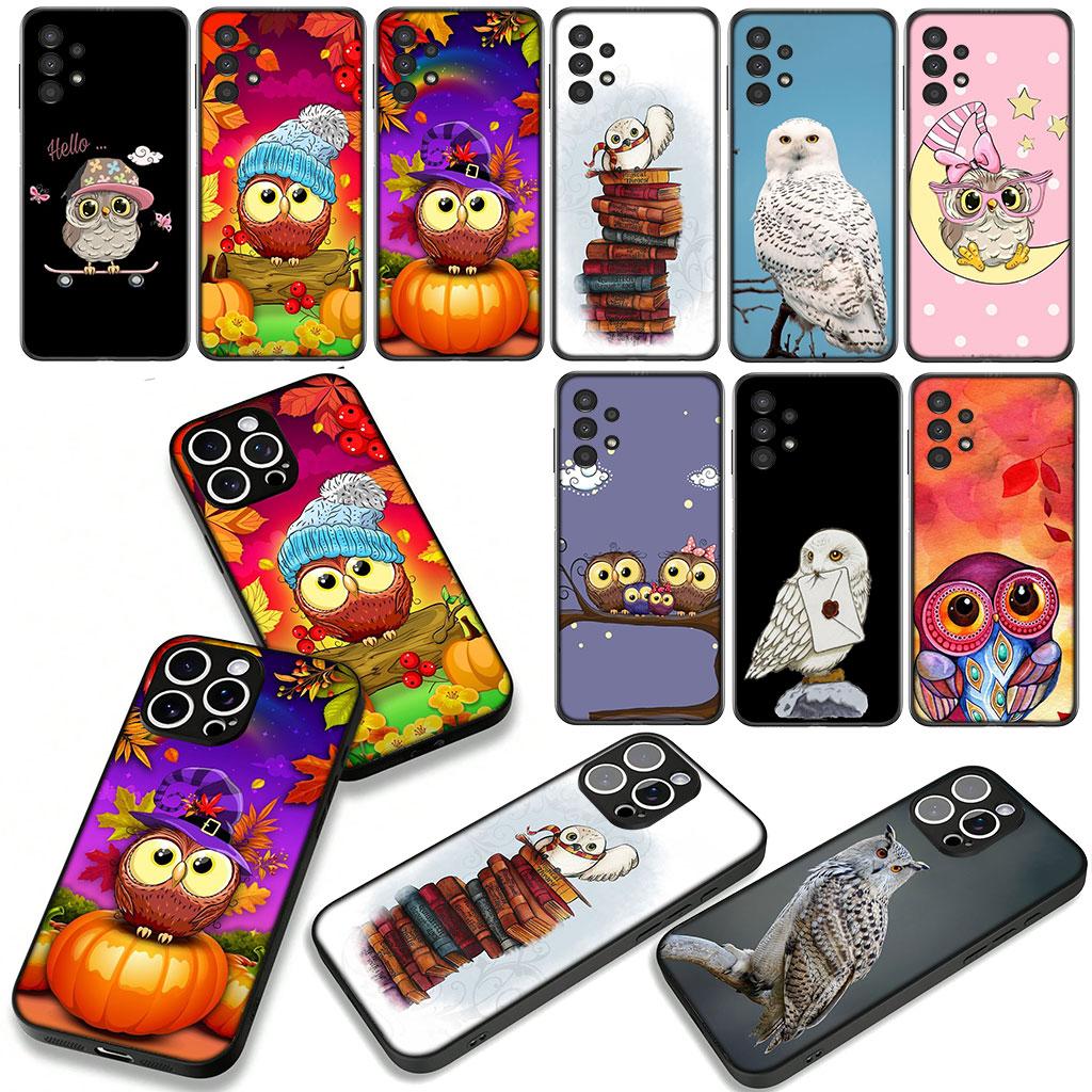 Owl Phone Cover Case for OPPO A54 A40 A60 A80 A18 A16 A17 A38 A78 A79 A57 A55 A96 A15 A12 Casing