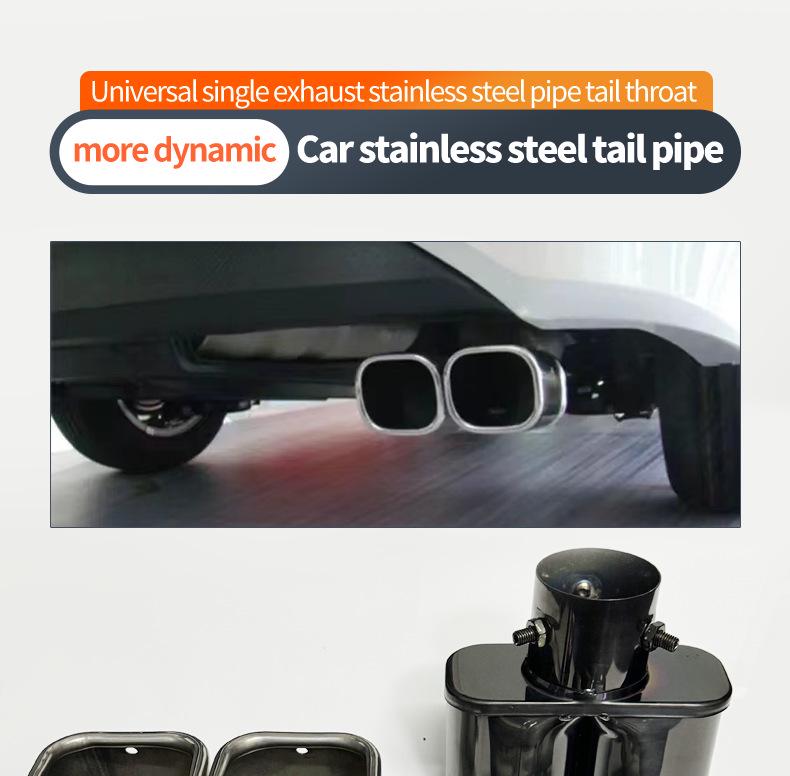 Compatible Car Tailpipe for 2011-2013 Reiz, Jetta, Swift, Odyssey with 5.2-5.8CM Diameter