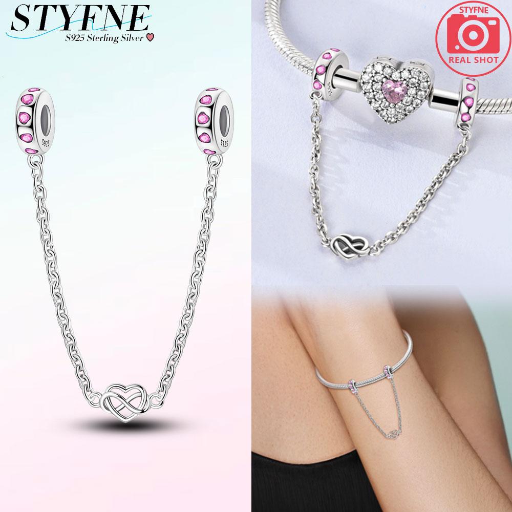 Charm Copper Moon Star Leaf Fit Original New Safety Chain Clasp Clip Bracelet Diy For Woman Girl Jewelry Fine Gift