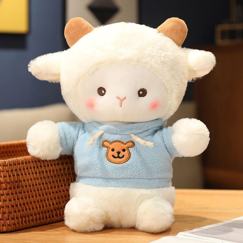 Internet Celebrity Poker Kleine Schafe Plüsch Spielzeug Puppe Heilung Bär Puppe Mädchen Schlaf Kissen Puppe Geschenk Nette
