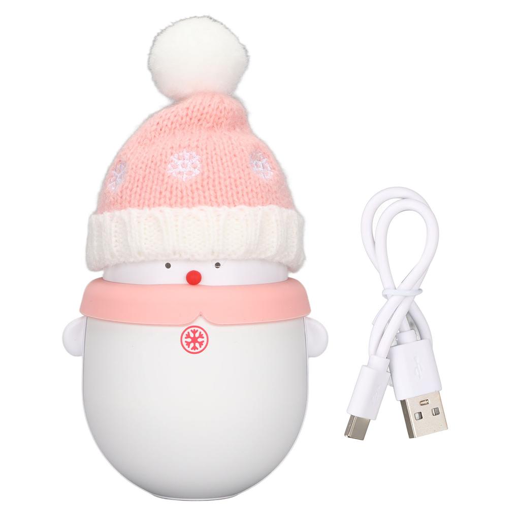Handwärmer Multifunktional Wiederaufladbar Schneemann Handwärmer 6000mAh Powerbank für Kalten WinterPink