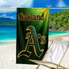 Oakland Team Quick-Dry Microfiber Beach Towel Super Soft & Absorbent for Bath, Beach, Travel  Bath Time Accessory, Fan Gifts