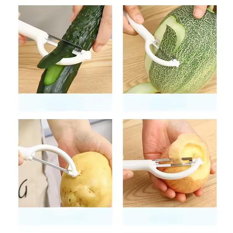 Kitchen Special Household Potato Peeler Fruit Vegetable Melon Fruit Planer Stainless Steel Peeling Scraper Kitchen Gadgets