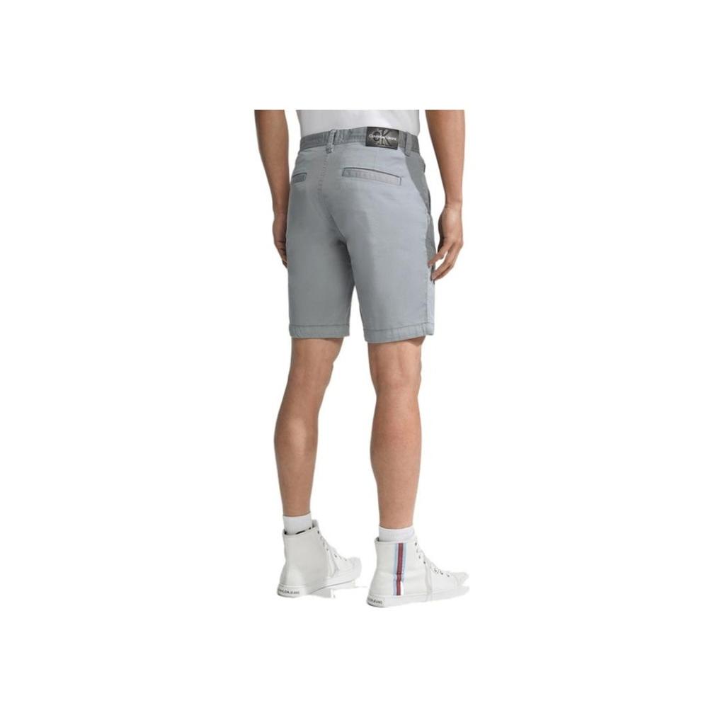 Calvin Klein Solid Color Button Casual Shorts Men Shorts Star-Gray J322912-PN6