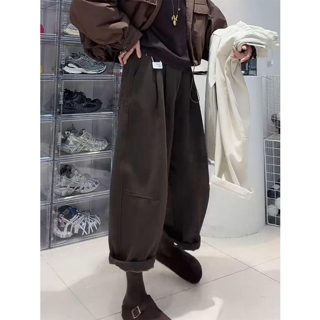 Plus Size Pear Shape Slimming Elastic Waist Loose Harem Pants - New Spring Style