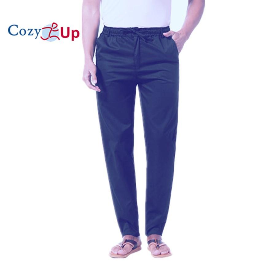 

Уютные мужские однотонные льняные хлопковые свободные повседневные легкие домашние повседневные брюки с эластичной резинкой на талии 3XL темно-синий