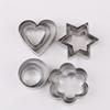 12pcs/set Stainless Steel Cookie Biscuit DIY Mold Star Heart Round Flower Shape Cutter Baking Mould Tools