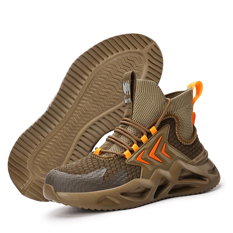 

Защитная обувь, устойчивая к ударам и проколам, износостойкая, высокоэластичная, дышащая, с высоким верхом, защитная обувь для работы на открытом воздухе и в мастерских 39