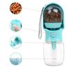 Portable Dog Cat Water Bottle with Food Storage 2-in-1 Leakproof Pet Travel Feeder and Water Dispenser for Small Large Dogs Cats