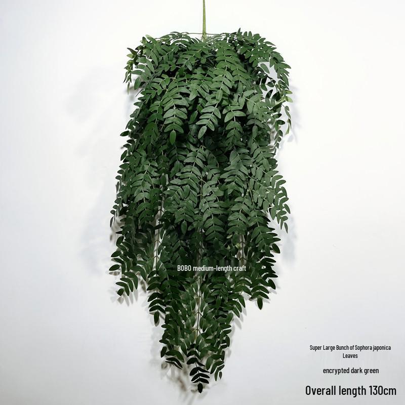 Artificial Spider Plant & Fern Hanging Decor - Trailing Green Vines for Wall & Ceiling