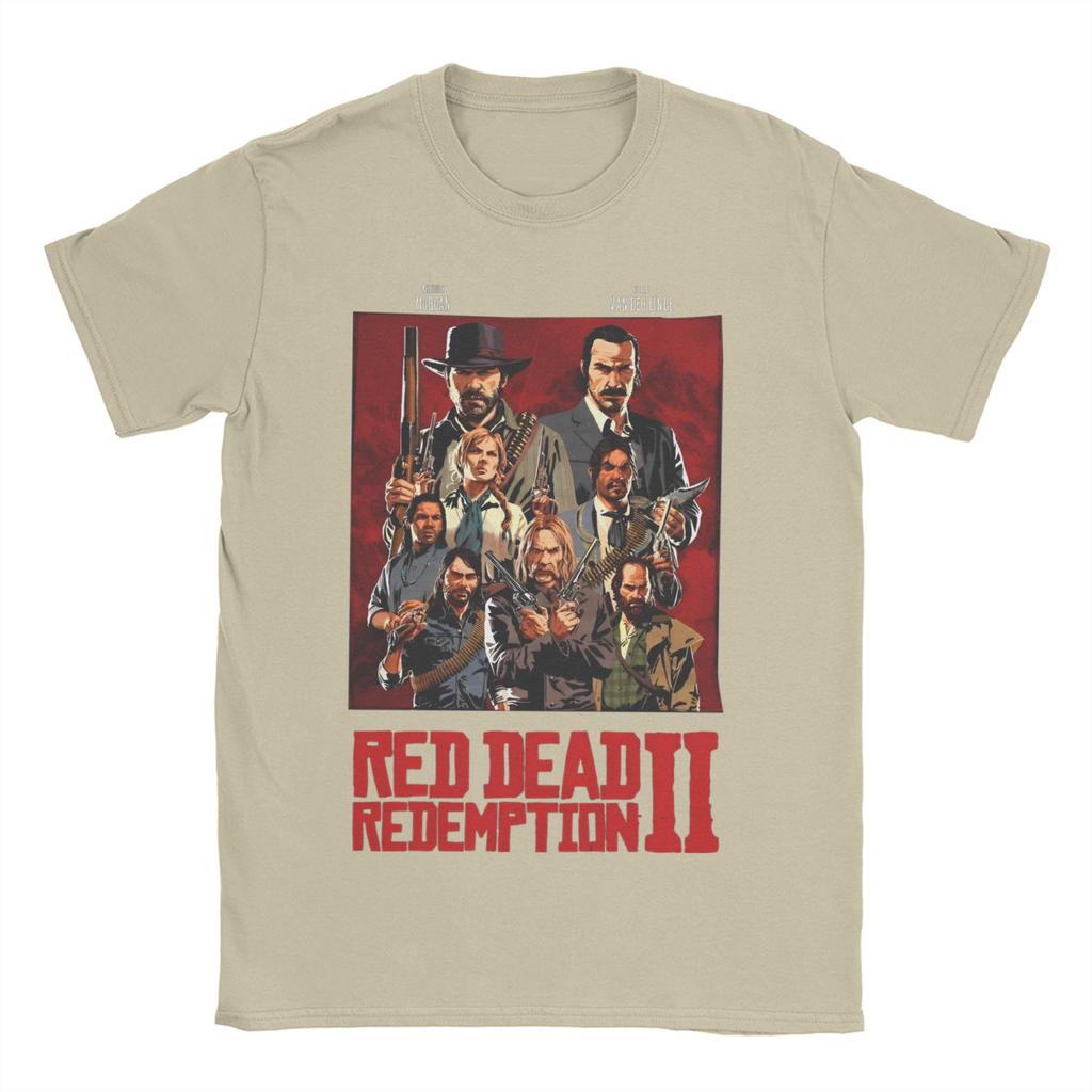 Red Dead Redemptions 2 Cotton T Shirt for Couple Summer Hip Hop Classic New T Shirts Breathable Harajuku Tees Oversized Tops