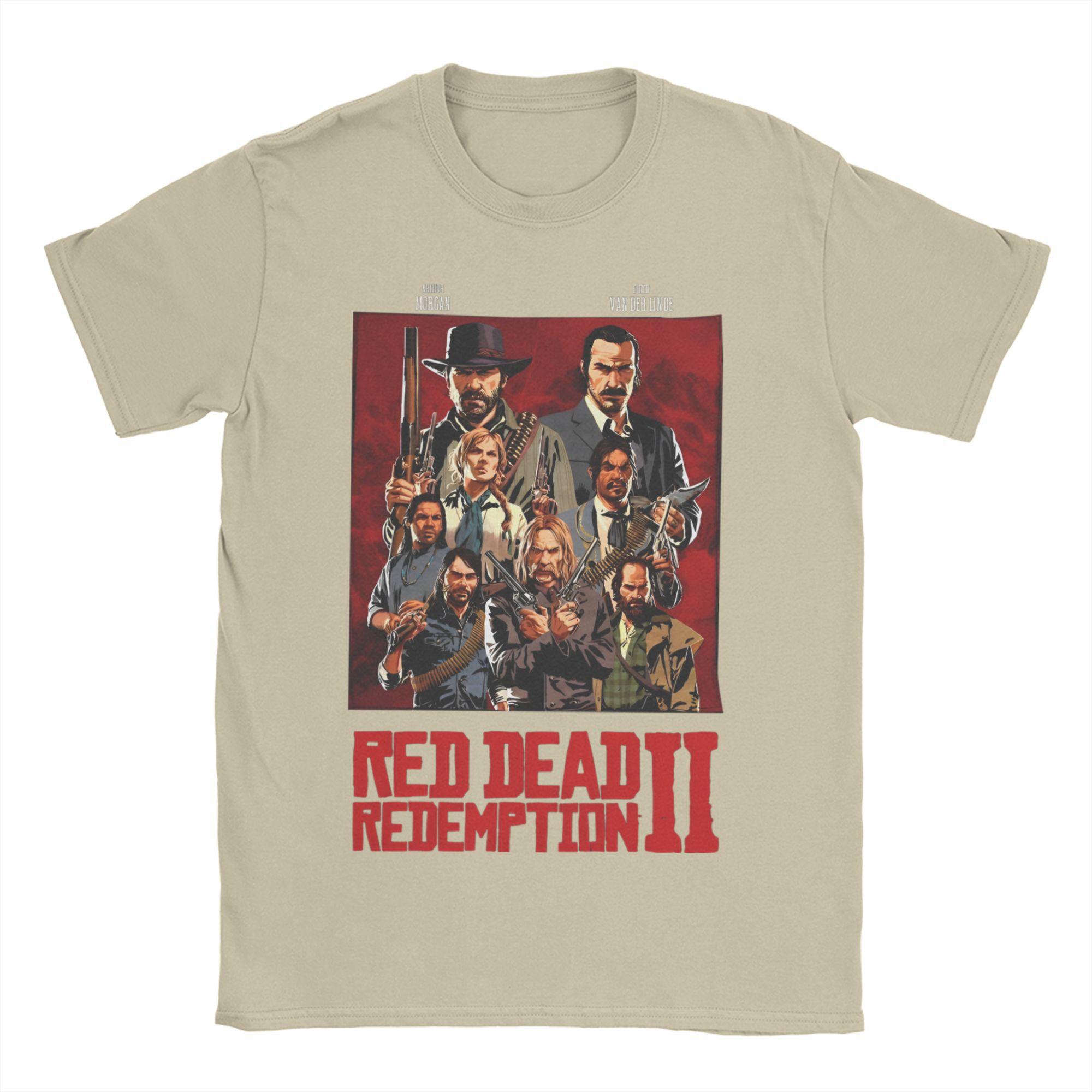

Red Dead Redemptions 2 Cotton T Shirt For Couple Summer Hip Hop Classic T Shirts Breathable Harajuku Tees Plus Size Tops L