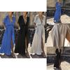 Elegant Women Deep V Neck Maxi Dress With Half Sleeve For Summer Beach Holidays