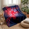 Boston Red Sox Flanell Fleece Decke Gemütliche Warme Überwurfdecke für Sofa Bett Reisen Ganzjahresgebrauch