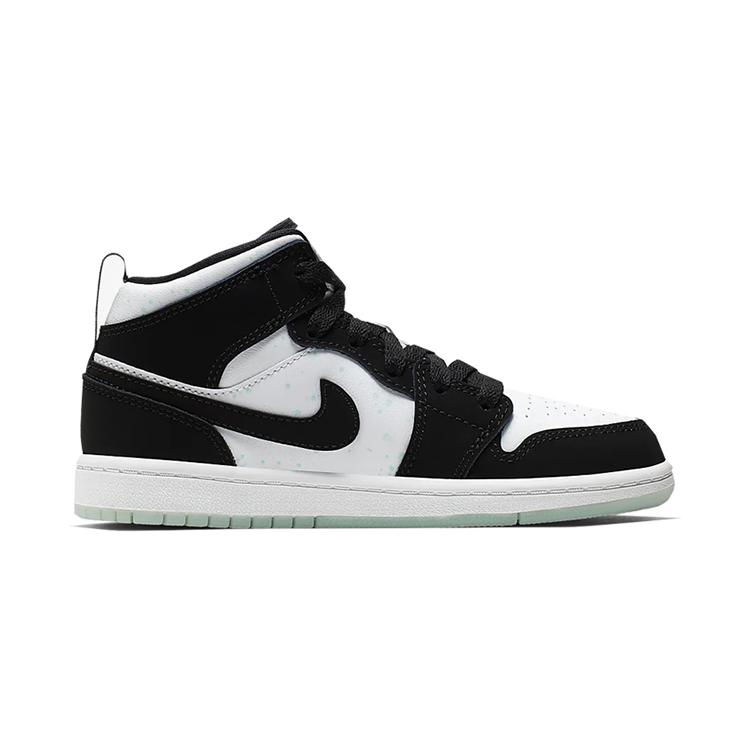Jordan 1 Mid White Black Teal Tint PS BQ6932-103
