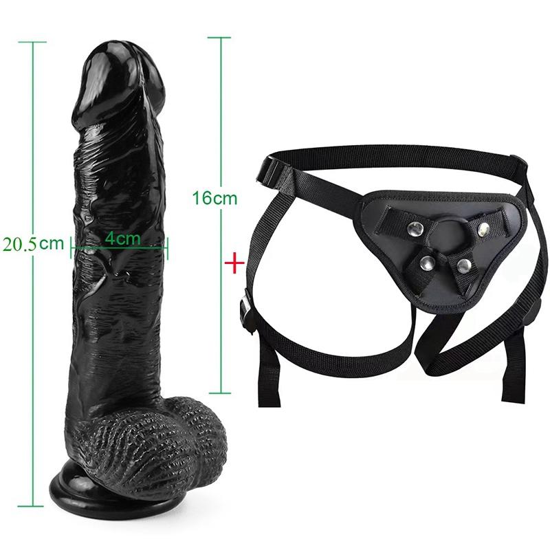 MoDi Strap-on Dildo for Women Masturbators Suction Gay Realistic Dildos Huge Penis Sexual Harness Anal Sex Toy for Lesbian