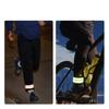 1. Hohe Helligkeit Beinband für Fahrrad Nachtlauf, doppelt reflektierendes sichtbares elastisches Band zum Reiten für Nachtwarnung