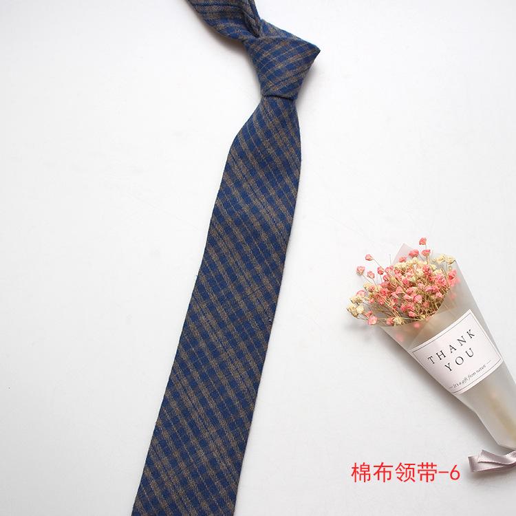 Men'S Narrow Tie, Special Cotton Casual Dress British Business Tie