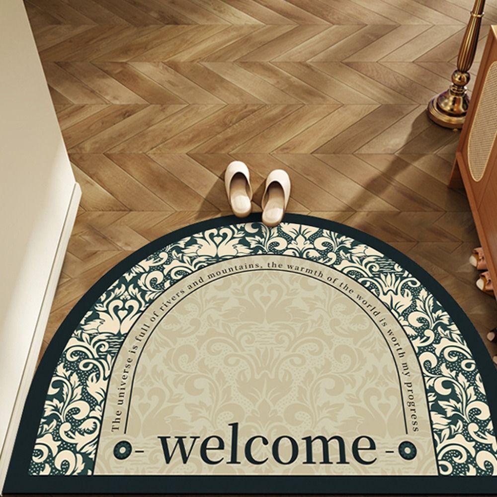 Semicircular Bathroom Carpet 40x60cm Bedside Floor Mat Toilet Carpet Bath Mat Rug Toilet