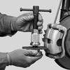 Threaded Brake Piston Reset Tool | Ergonomic THandle, Caliper Compression with Adapters,