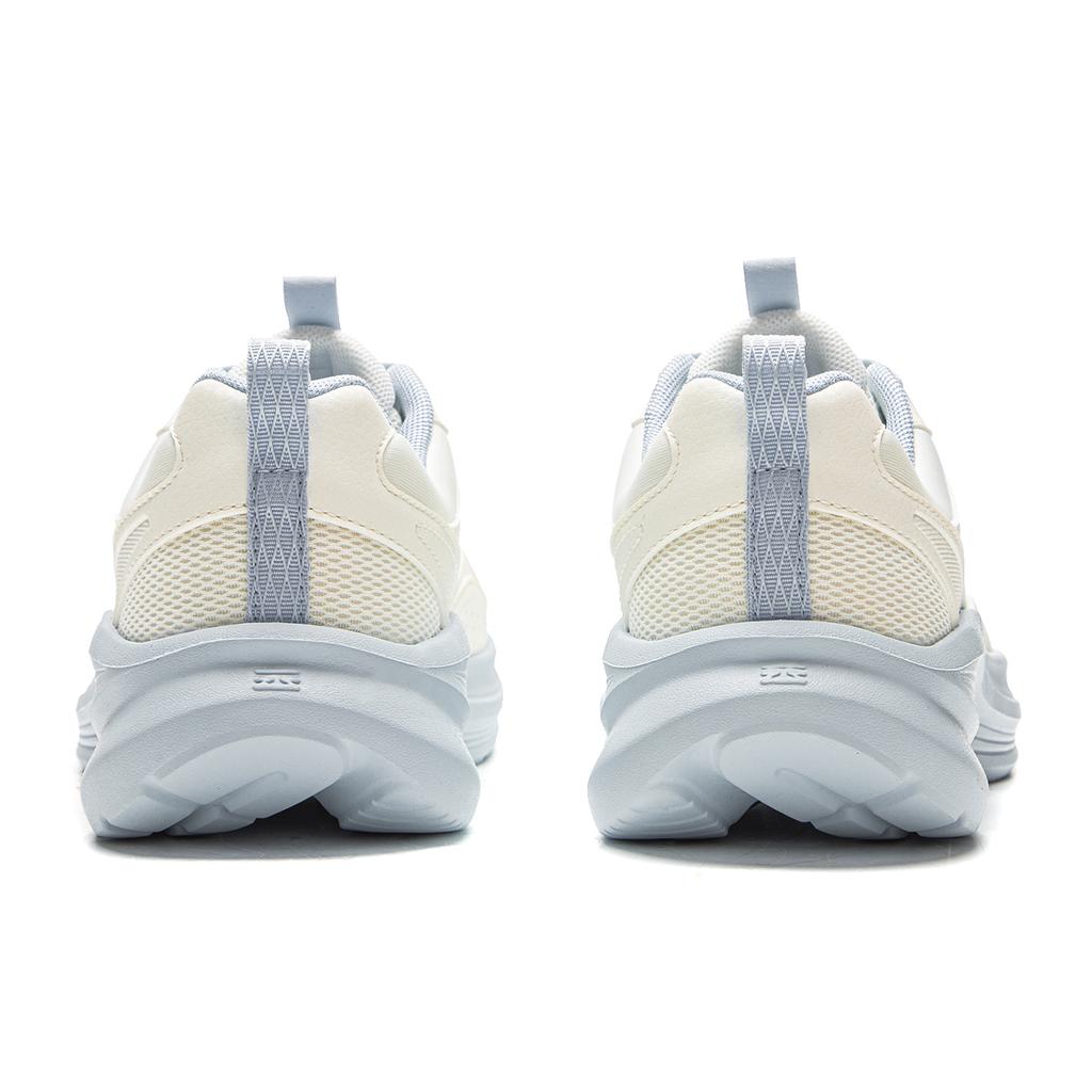 New LiNing Shock Absorbers Slip Resistant Abrasion Resistant Lightweight Low Top Running Shoes Women's White Blue ARSV110-2