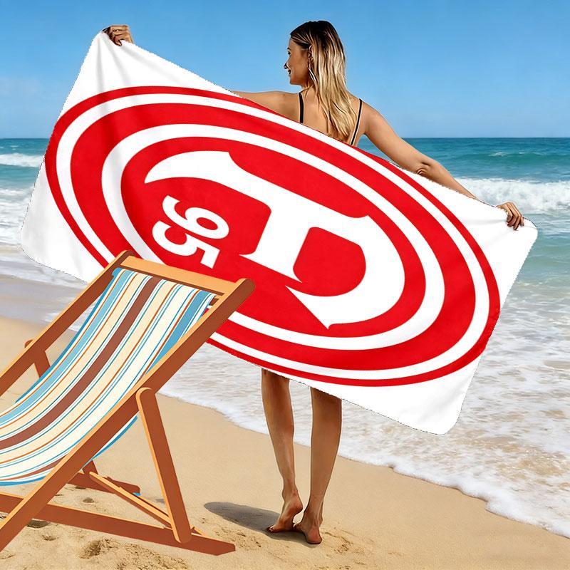 F95 logo Print Beach Towel, Large Soft Quick Dry Towel for Beach Camping Swimming