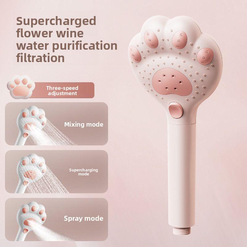 Pressurized Shower Head Hose Set Shower Bath Filter Water Heater Handheld Shower Cute Pressurized Home Shower Head Hose Set