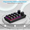 12 Keys 2 Knobs Macro Mini Keyboard USB Wired Bluetooth Programming Custom Mechanical Macropad Hot-swap Photoshop Gaming Keypad