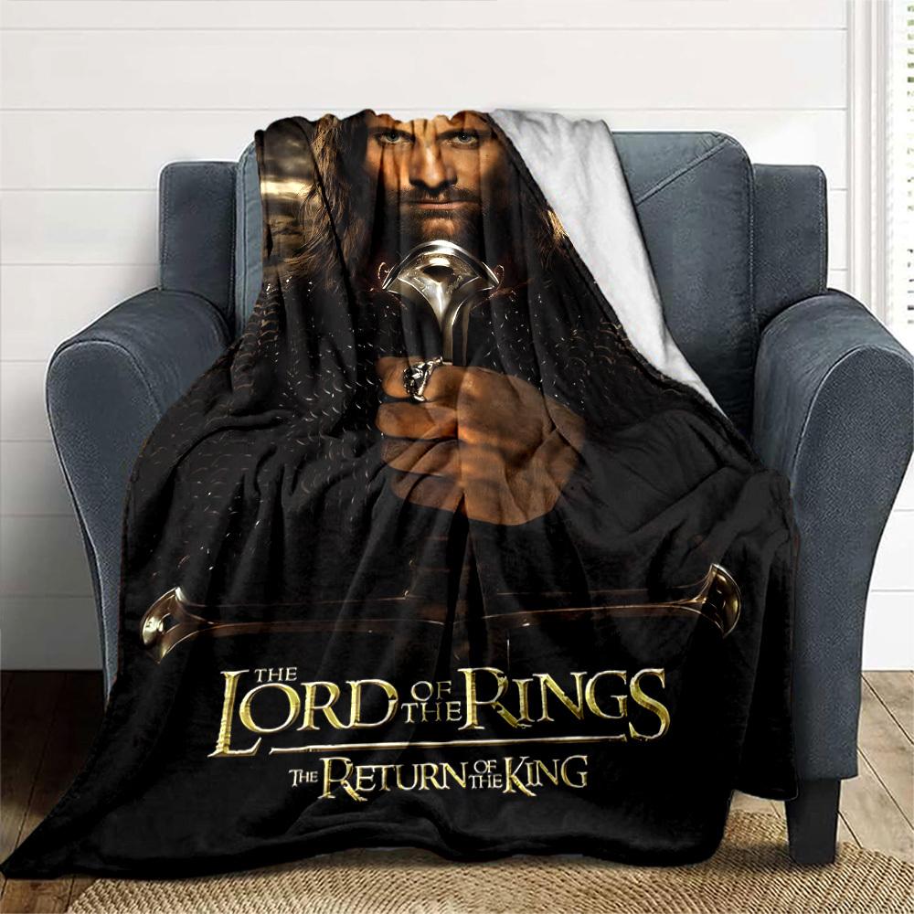 1pc Lord of the Rings Return of the King Flannel Blanket Soft Warm Throw for Home, Office, Travel, All-Season Cozy Bedding GiftL1301