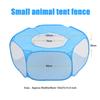 Foldable Small Animal Hamster Fence Autoopen Outdoor Indoor Exercise Crawling Pet Tent(  Blue )