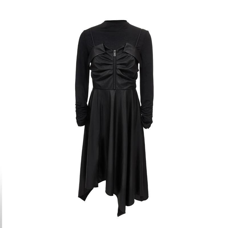 VEROMODA Women's 2-Piece Shimmer Top & A-Line Midi Dress Set