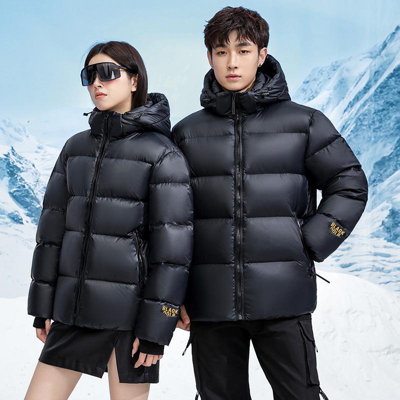 Winter Short Down Jacket for Men and Women Couples Thickened Cotton Coat