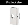 Stainless Steel Door Lock Reinforcement Plate Single Bore Hole Door Lock Plate for 1-3/8In Thick Doors Enduring
