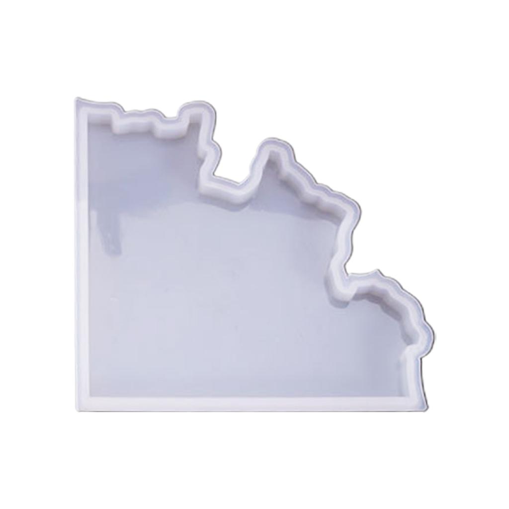 Crystal Epoxy Resin Mold Irregular Coaster Casting Silicone Mould Handmade DIY Crafts Decorations Making Tool