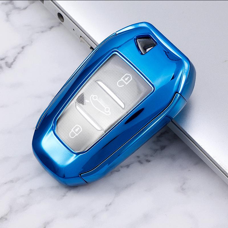 Dongfeng Peugeot 408/5008/508L Key Cover 2019 Model with New Logo, TPU Car Key Bag