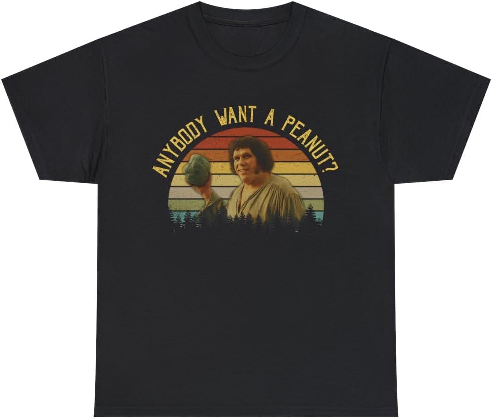 The Princess Bride Shirt, Fezzik Anybody Want A Peanut Vintage T-Shirt, Movies Quote Unisex Tshirt Black