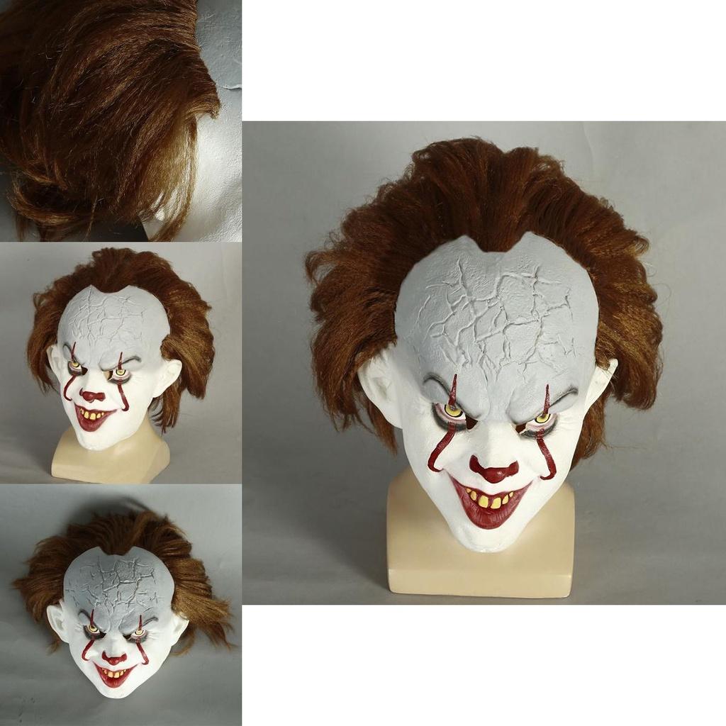 Authentic Stephen King's It Pennywise Latex Mask Perfect For Halloween Cosplay Events