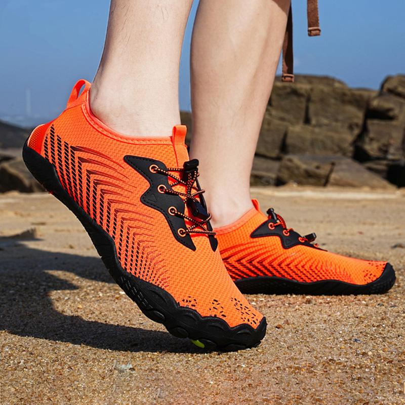 Mens Barefoot Beach Shoes Adult Dabble Climbing Breathable Soft Anti Slip Fashion Outdoor Camping Five Finger Fishing Shoes