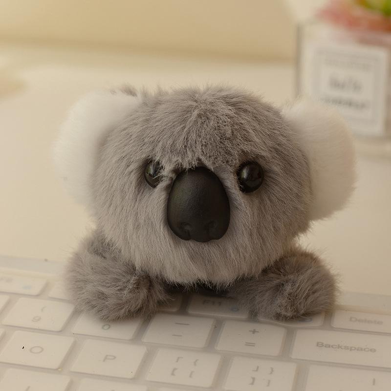 Magnet drăguț cu animal tigru iepure pentru frigider, jucărie de pluș, păpușă koala, păpușă de cârpă liniștitoare pentru copii