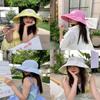 Fisherman Hat Large Brim With Bowknot Sun Protection For Summer Casual Wear