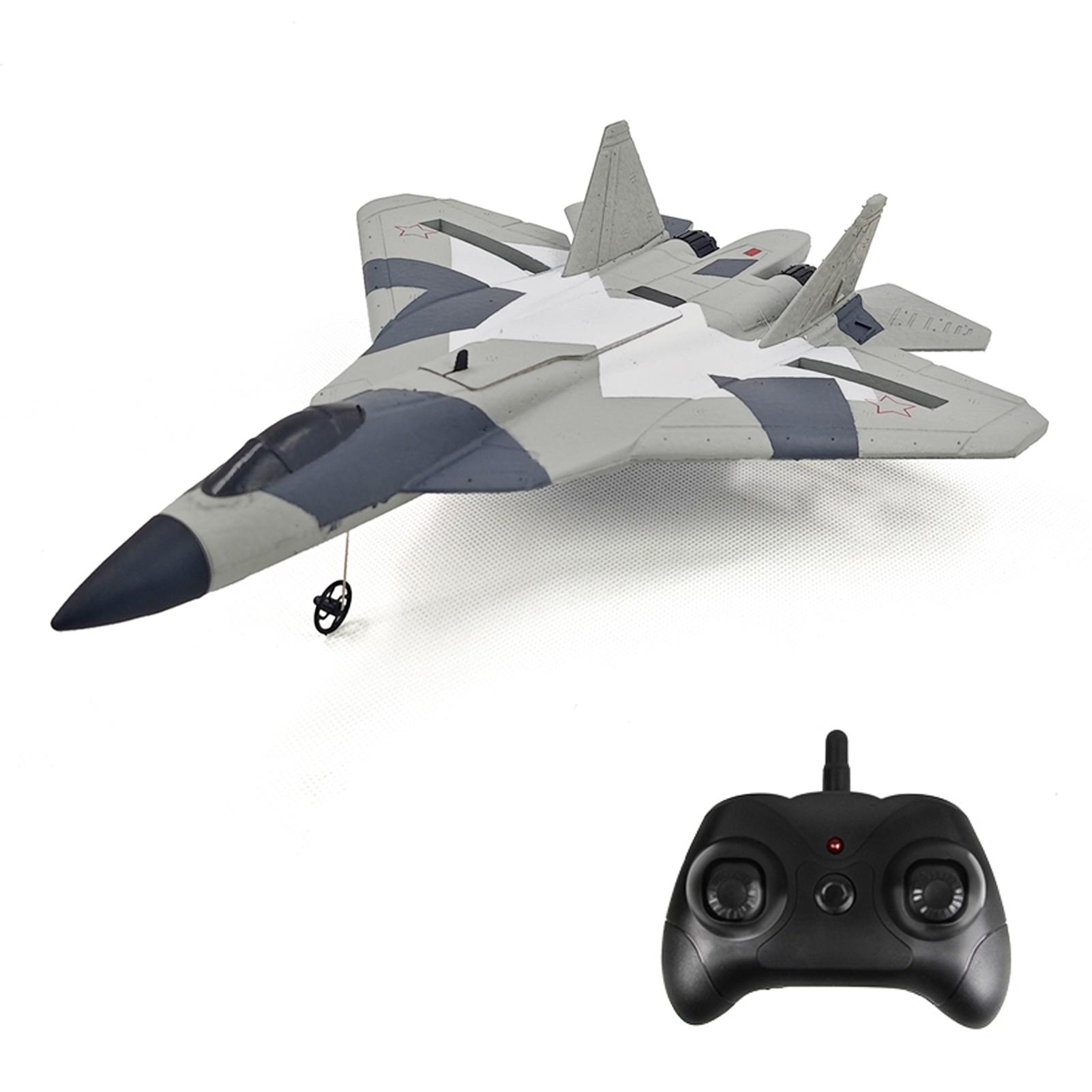 

Літак із дистанційним керуванням, 2,4 ГГц електричний пінний винищувач із нерухомим крилом із 3 акумуляторами, 2 1 battery сірий