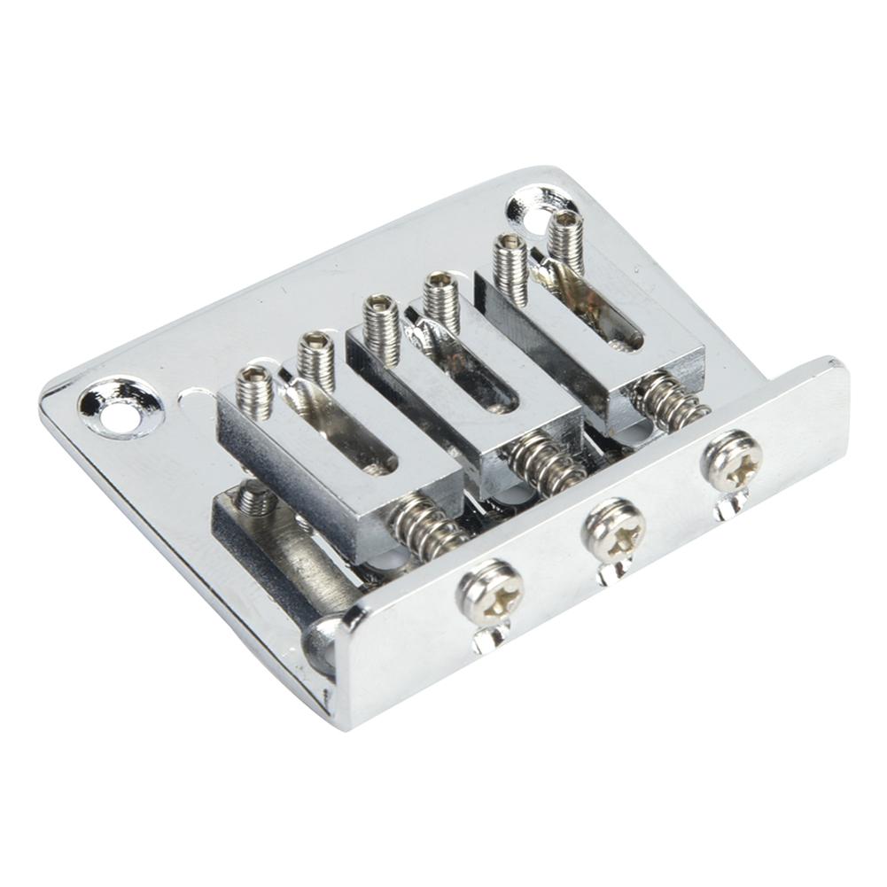3 String Guitar Metal Tailpiece Bridge Parts Musical Instrument Accessory