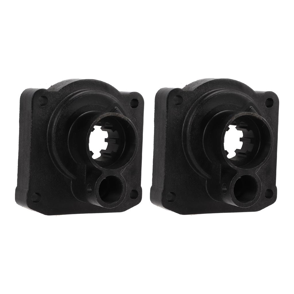 2Pcs Outboard Water Pump Housing Install Easily Lightweight Portable Anti Rust Impeller Housing for 15 Horsepower Boat
