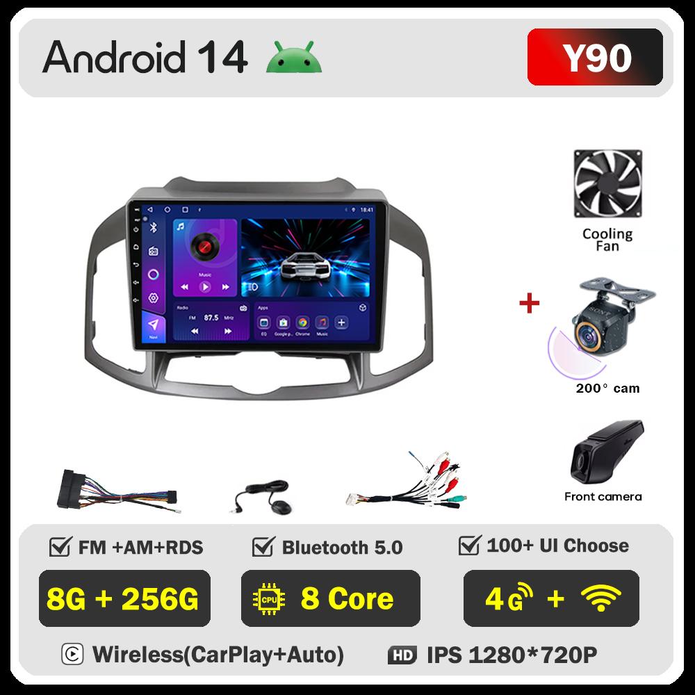 Android 14 For Chevrolet Captiva 1 2011 - 2016 Stereo Head Unit Mirror Link GPS Navigation Autoradio Gps Car Intelligent Systems