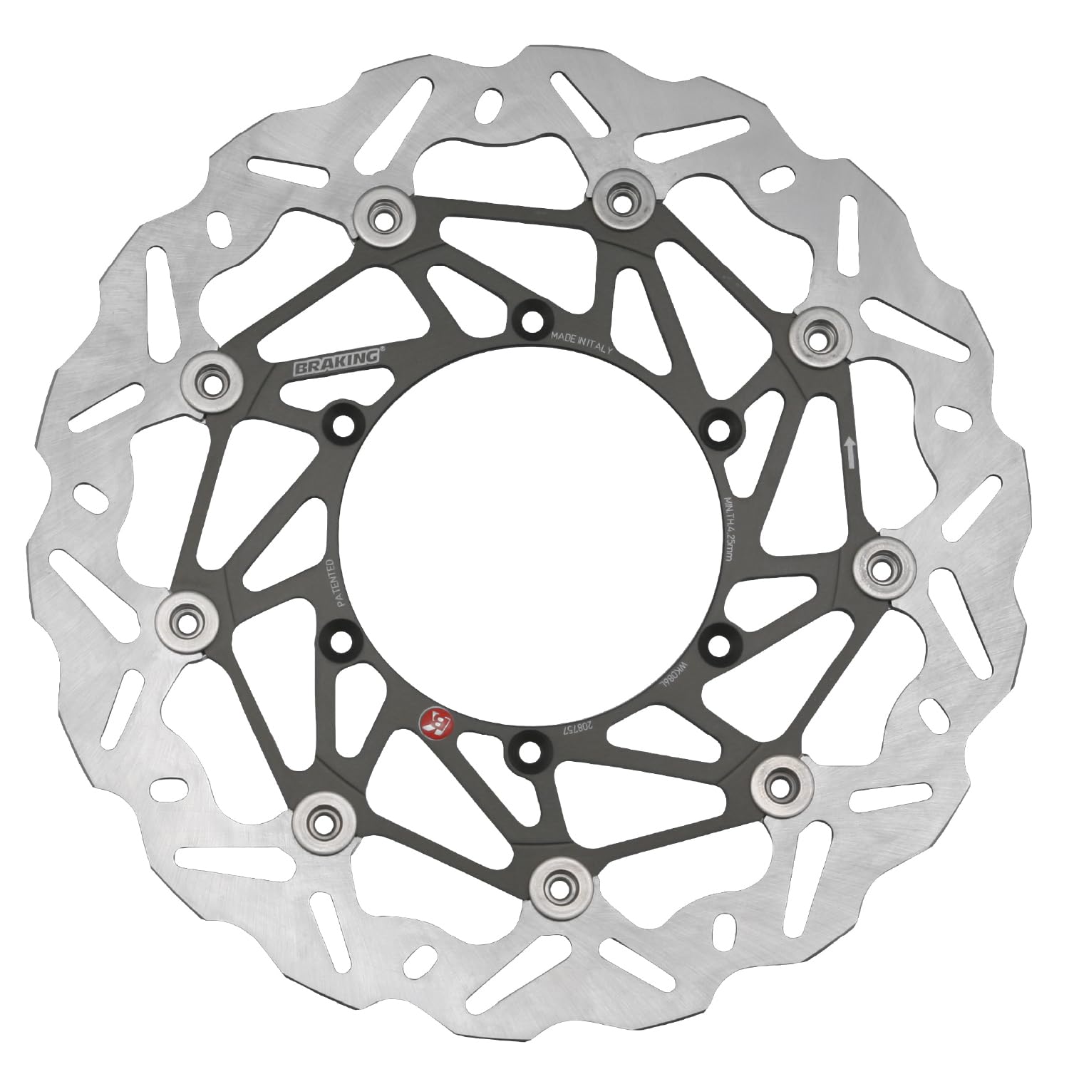 BRAKING Front Left Side Only WK086L Motorcycle Disc Rotor Wave Disc 65543 (Braking) DR-Z400SM/SMZ (05-08)