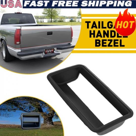 Tailgate Handle Trim Bezel For 1988-1999 C1500 Textured Chevy K1500 GMC Black