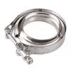 Universal 3" Inch 2" Inch Stainless Steel V-Band Turbo Downpipe Exhaust Clamp Vband 76mm 50mm